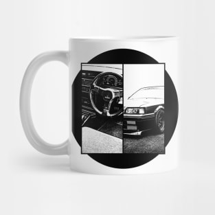 NISSAN SKYLINE GTS R31 Black 'N White 5 Mug